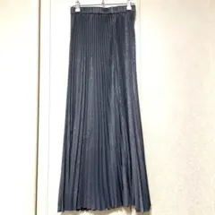 JEANASIS プリーツスカート ロング丈 ラメ入り