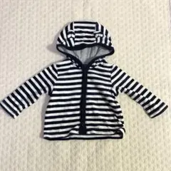 babyGap ストライプ フード付きパーカー 6-12ヶ月