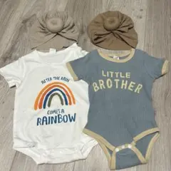 SHEIN ベビー服 1〜3M 60〜70 ターバン付き