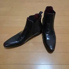 7cmシークレット本革サイドゴアブーツ