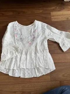 Mezzo piano 120サイズ 七分袖チュニック刺繍