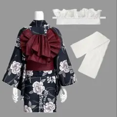 藤浴衣セット＆兵児帯＆おび揚げ GRL gi1609