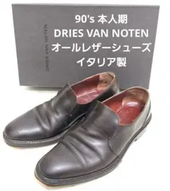 希少 90s 本人期 DRIES VAN NOTEN レザーシューズ イタリア製のサムネイル
