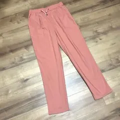 大人カジュアル【USED美品】coen☆裏起毛デーパードパンツ　ピンク