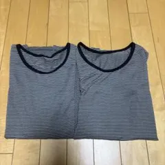 ユニクロ HEATTECH ストライプ長袖シャツ 150サイズ