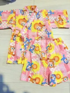 アンパンマン 甚平 80センチ　ピンク