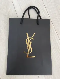 YSL ショップ袋 黒 ゴールドロゴ