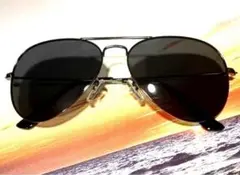 Ray-Ban B&L ボシュロム アビエーター サングラス ブラック 砂内有
