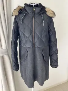 【最終お値下げ】エディバウアー　ダウンコート　黒　キルティング　切り替え　美品