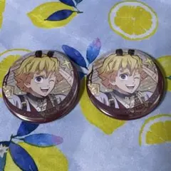 鬼滅の刃 午年 箔押し缶バッジ 善逸