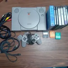 初代PlayStation (PS1) 本体 + コントローラー + ケーブル