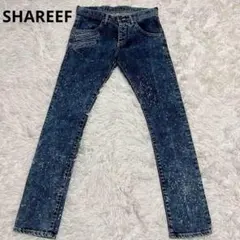 未使用級✨　SHAREEF シャリーフ アルファベットプリント スキニー デニム