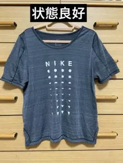 NIKE Dri-FIT グラフィックTシャツ M グレー レディース 美品