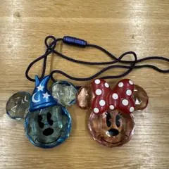 ミッキー ミニー ディズニーランド ライト ペンダント 2個セット