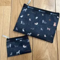 BAILAバイラ4月号付録レスポートサックワンコ柄ポーチセット