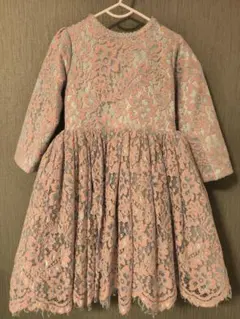 キッズ　ワンピース レース　120　結婚式