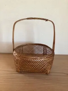 竹製編み込みバスケット