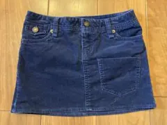 ラルフローレン 140 サイズ8 コーデュロイ スカート ネイビー