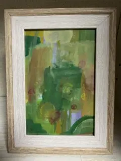 原画「夜ノ森」 アクリルガッシュ ハガキサイズ ポストカード フレームレス