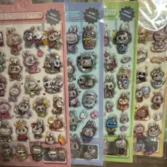 新品　ラブブ　立体シール　4枚セット