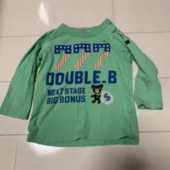DOUBLE.B ミントグリーン 長袖カットソー 保育園