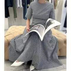 2025年最新】MADISON BLUE ギンガムチェック フレアワンピースの人気