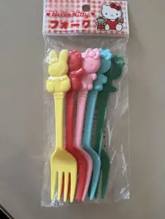 ハローキティ カトラリー スプーンセット ティーレスト 1998年 お花キティ ハローキティ カトラリー スプーンセット ティーレスト 1998年