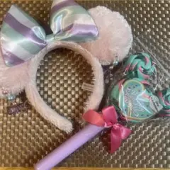 東京ディズニーランド パルパルーザ ヴァネロペ カチューシャ&スティック セット