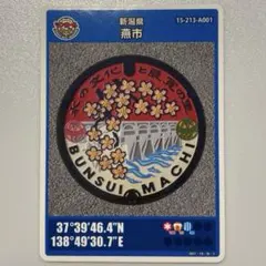 【即購入OK】マンホールカード 新潟県燕市A　ロット003