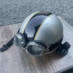 OGK バイク用 半帽ヘルメット ゴーグル付きのサムネイル