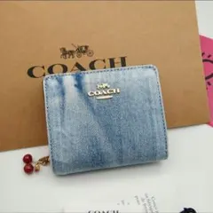 新作　新品　COACH　折り財布　スナップウオレット　レディース