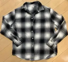 UNIQLO チェック柄 長袖シャツ 150cm　ネルシャツ
