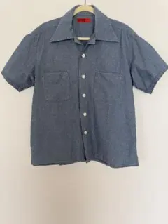 EVISU YAMANE デニムシャツ　半袖　42のサムネイル