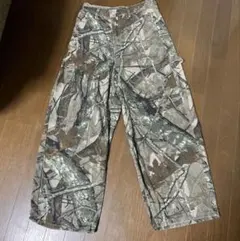 リアルツリー柄 ペインターパンツ ワークパンツ