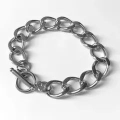 マンテルブレスレット　シルバー　チェーンブレスレット　シンプル　11mm B