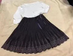 スカート　膝丈スカート　M〜L