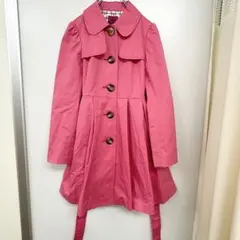 ドリーガールバイアナスイ　トレンチコート　ピンク フレアシルエット　Ｓサイズ
