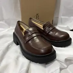 玉*】様 【極美品】ロペピクニック 晴雨兼用 厚底コインローファー ブラウン Mのサムネイル