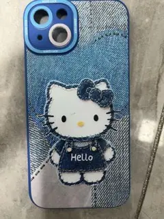 任意2点携帯ケース　ハローキティ デニムデザイン iPhoneケース