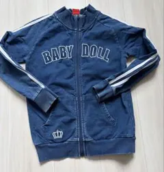 BABY DOLL ジップアップジャケット ネイビー デニム 140㎝