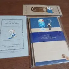 猫　文具3点セット ノートメモ しおり