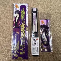 銀魂　高杉　グッズ　3点　パッチンループ　扇子　縮緬携帯ストラップ
