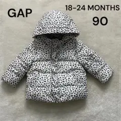 GAP ギャップヒョウ柄 アウター 18-24ヶ月　90 ダウンコート