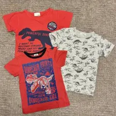 120cm 恐竜 半袖Tシャツ 3枚セット 夏 男の子 保育園 洗い替えのサムネイル
