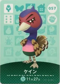 どうぶつの森　amiiboカード　ケイン