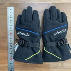 phenix スキーグローブ 黒/青　子供用　KMサイズ