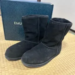 emu ムートンブーツ 黒 25cm