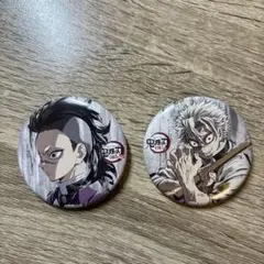 鬼滅の刃 幕間画ランダム缶バッジ 肆 不死川実弥 不死川玄弥 2点セット