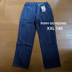 PONY GO ROUND ベイカーパンツ デニム アメカジ カジュアル　140のサムネイル