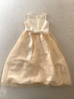 レーストップとリボン付きドレス 100cm